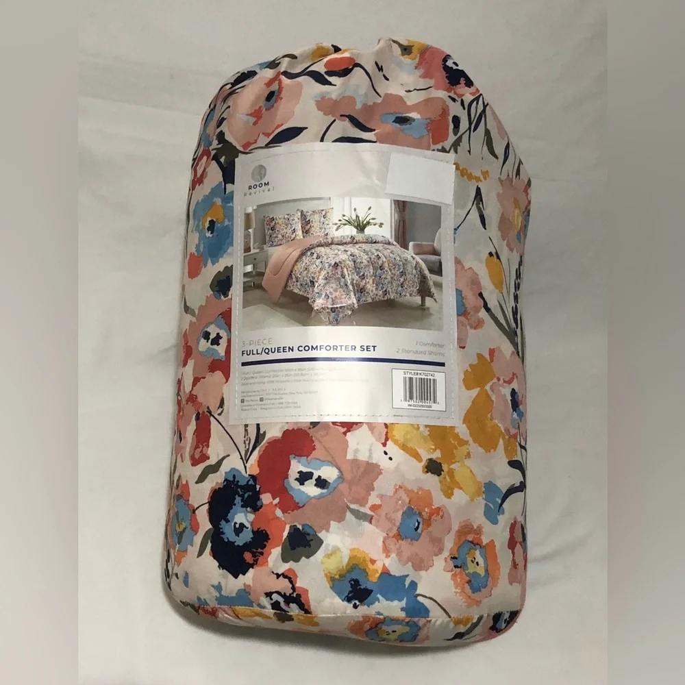 Bloomwater Floral Comforter 3pcs Set - Multicolor (Full/Queen)